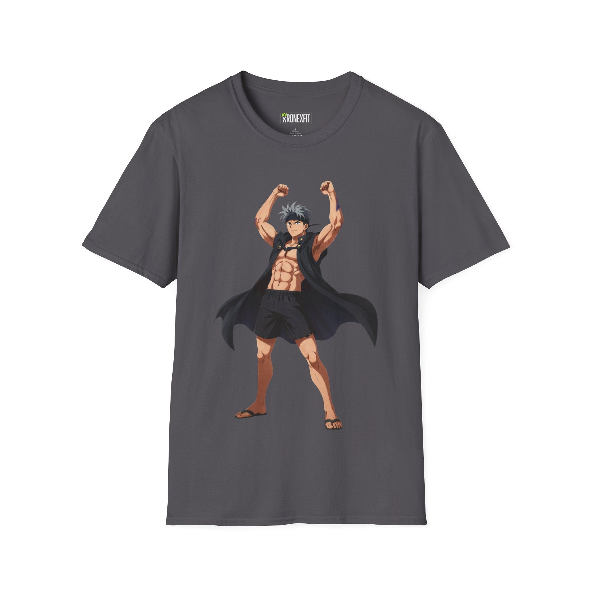 🥵🔥Kronex Fit Muscular Hero Tee – Anime Gym Graphic Shirt🔥💪