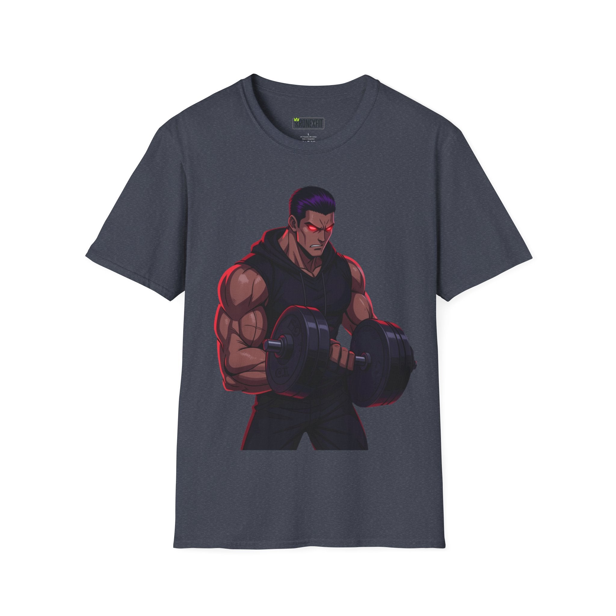 🥵💪💯Beast Mode Anime Gym Tee – Dark Warrior Muscle Shirt💯🔥