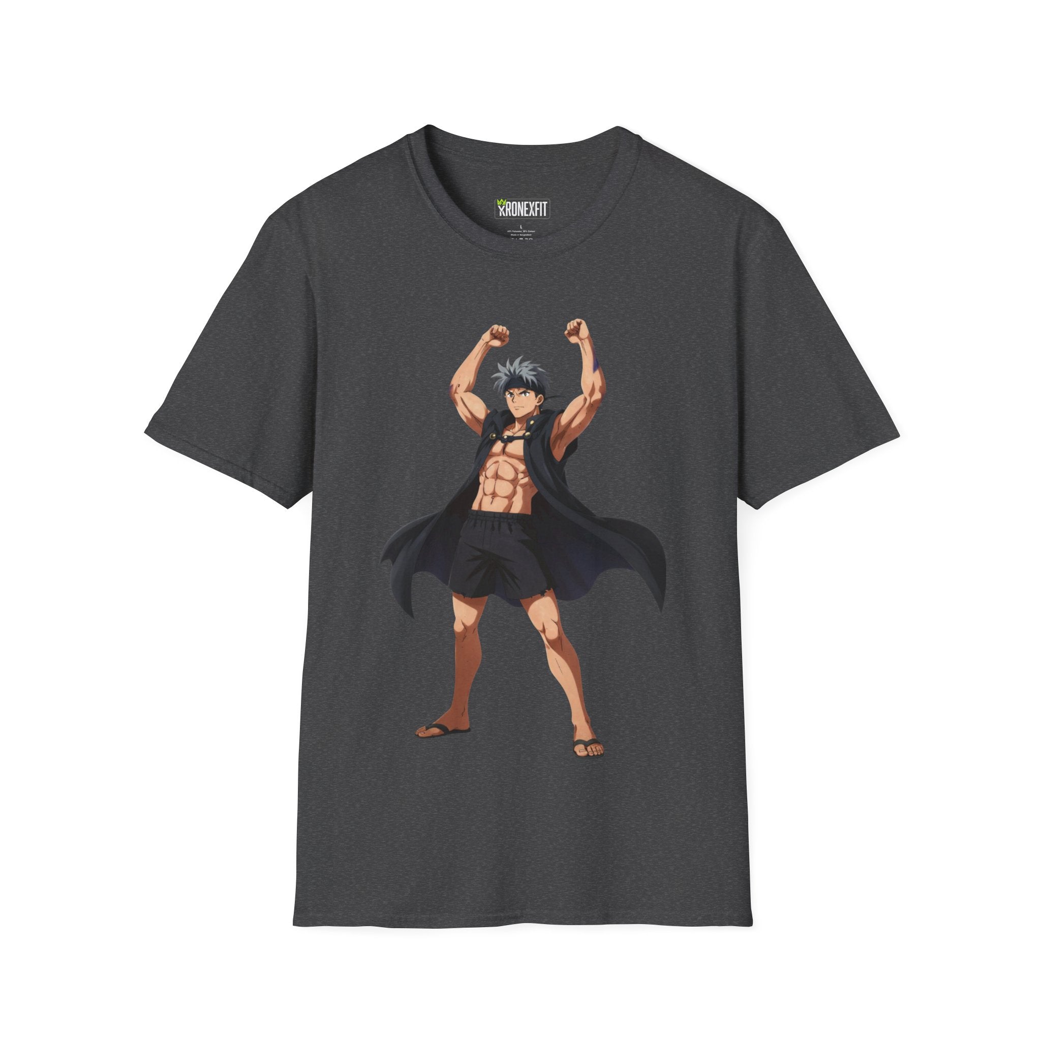 🥵🔥Kronex Fit Muscular Hero Tee – Anime Gym Graphic Shirt🔥💪