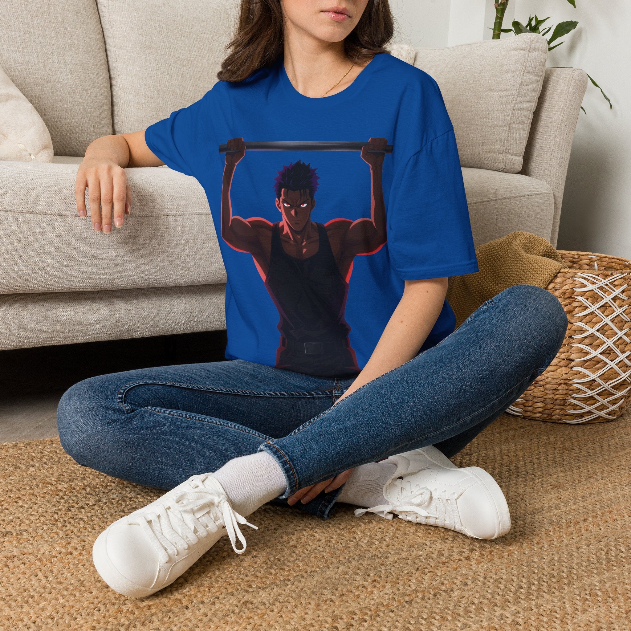 🔥Kronex Fit Shadow Warrior Tee – Anime Gym Graphic Shirt💯💪