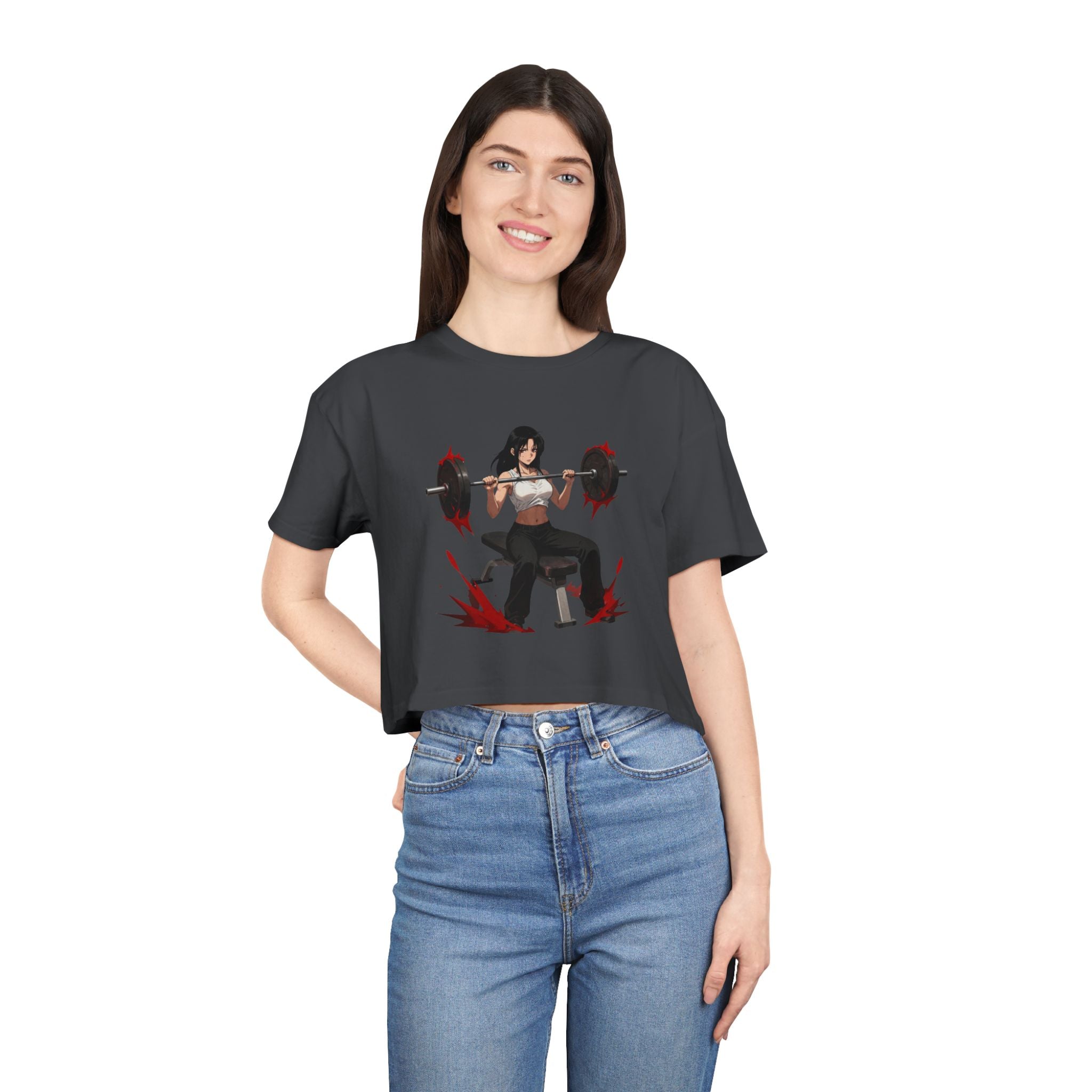 💪🔥Kronex Fit Fitness Is My Lifestyle Crop Tee – Women's Gym Top😍🥵🔥