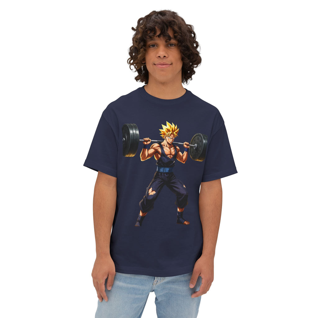 💯💪Anime Weightlifter Tee — Super Saiyan Barbell Workout T-Shirt🥵🔥