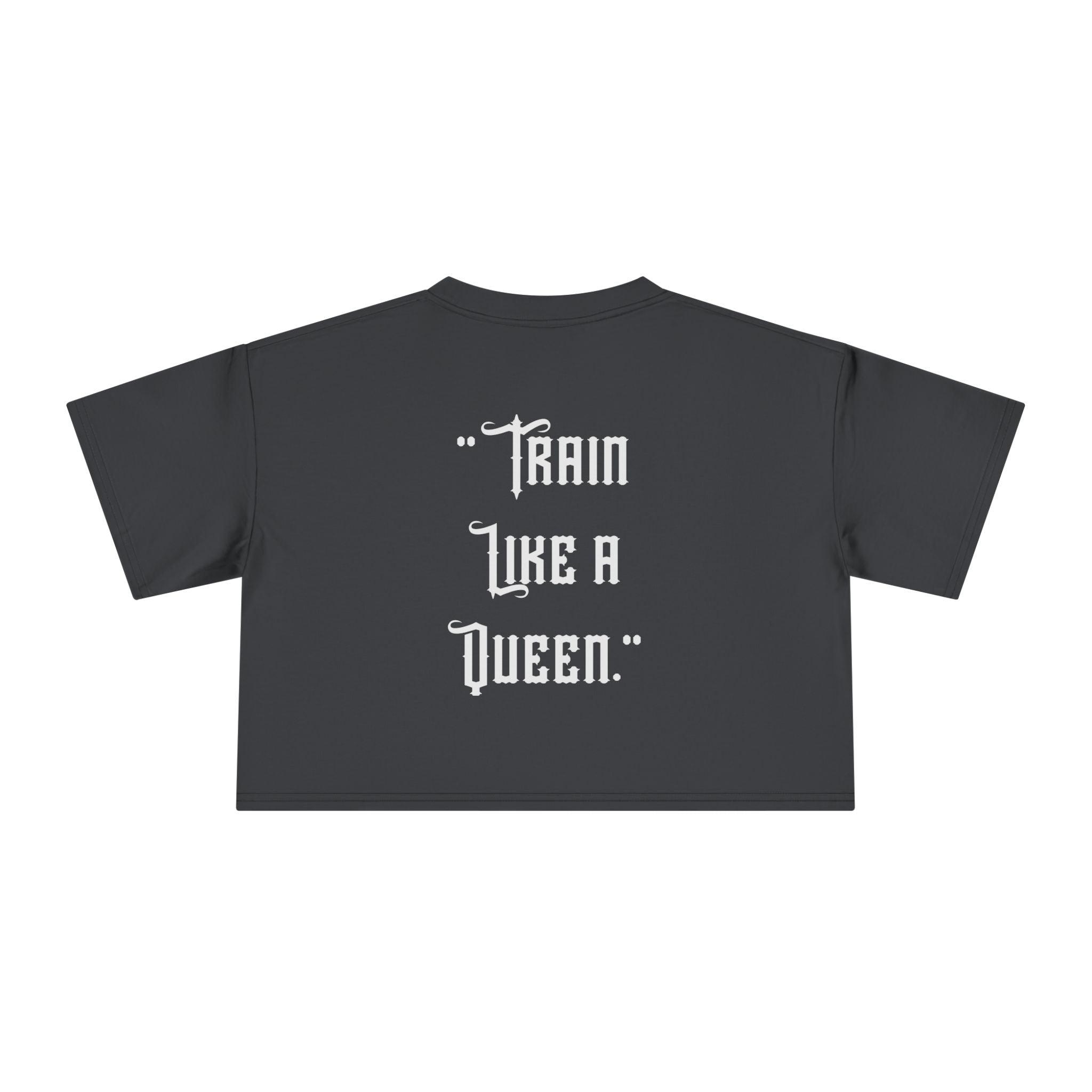 🔥💪Kronex Fit Train Like a Queen Crop Tee – Women's Gym Top🔥💯