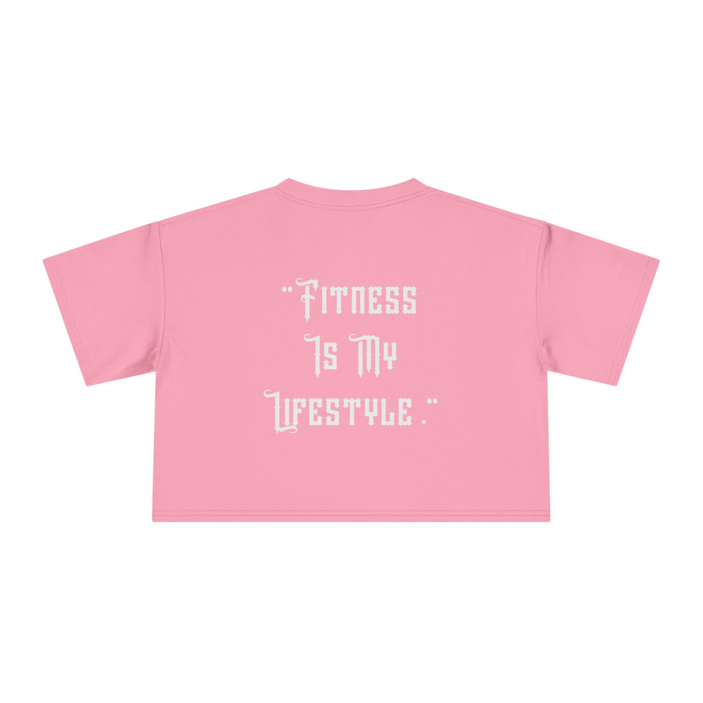 💪🔥Kronex Fit Fitness Is My Lifestyle Crop Tee – Women's Gym Top😍🥵🔥