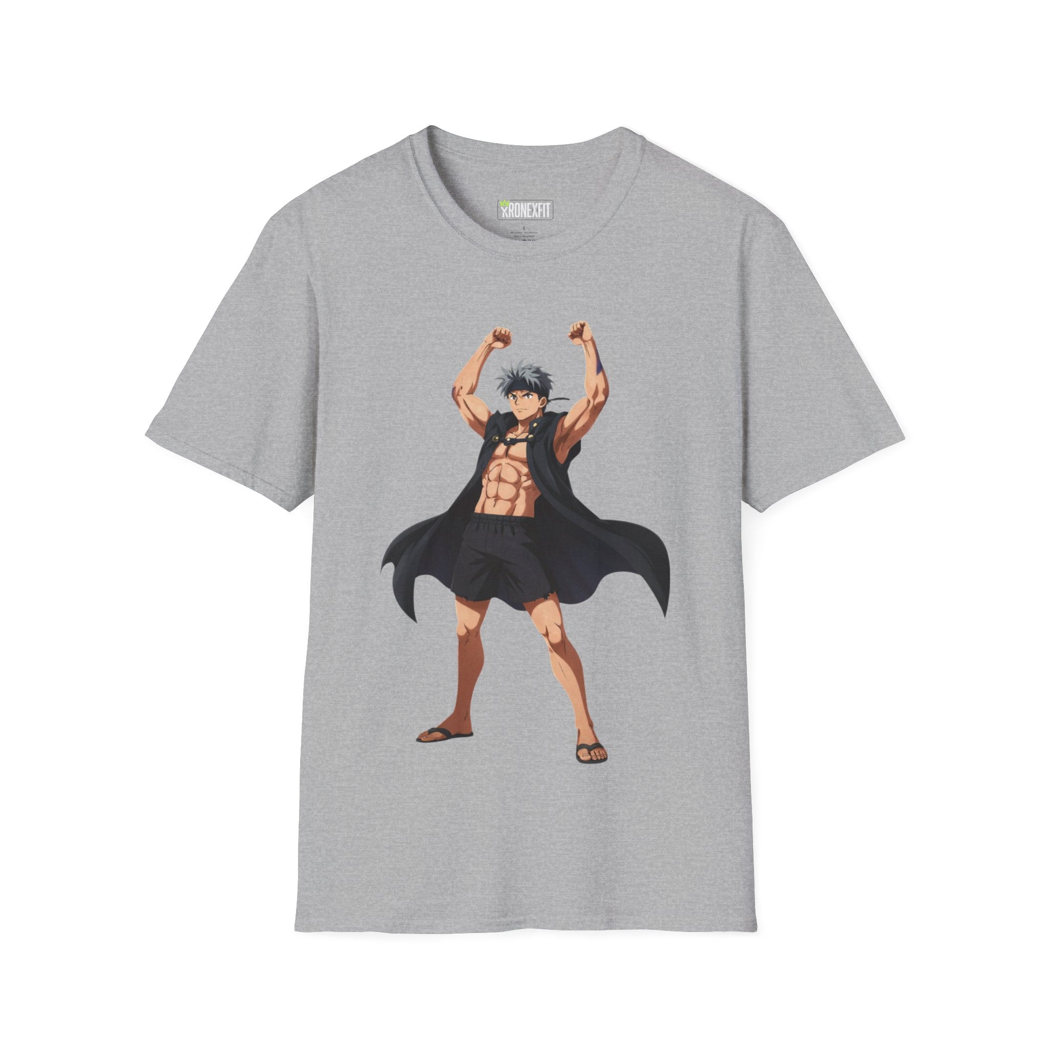 🥵🔥Kronex Fit Muscular Hero Tee – Anime Gym Graphic Shirt🔥💪
