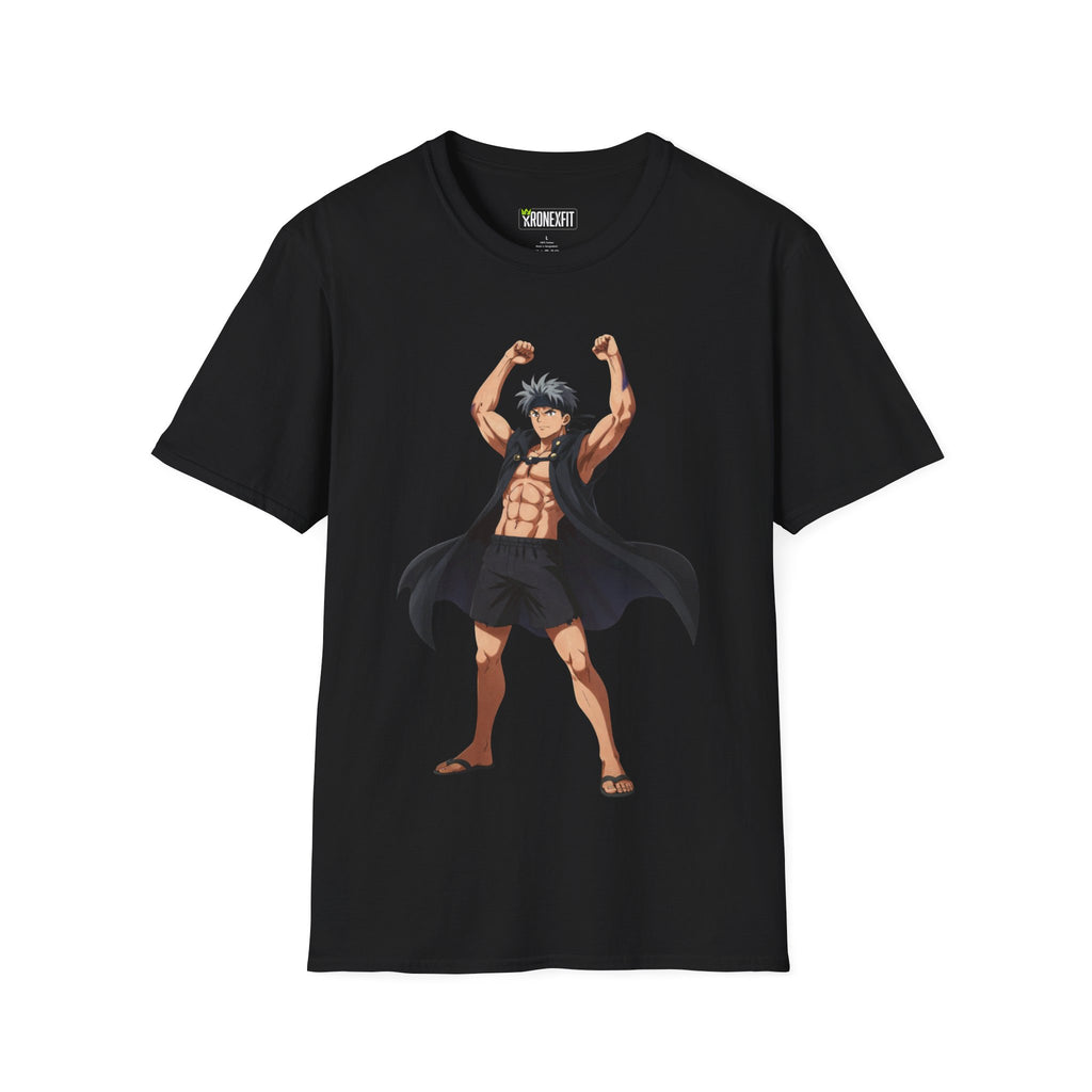 🥵🔥Kronex Fit Muscular Hero Tee – Anime Gym Graphic Shirt🔥💪