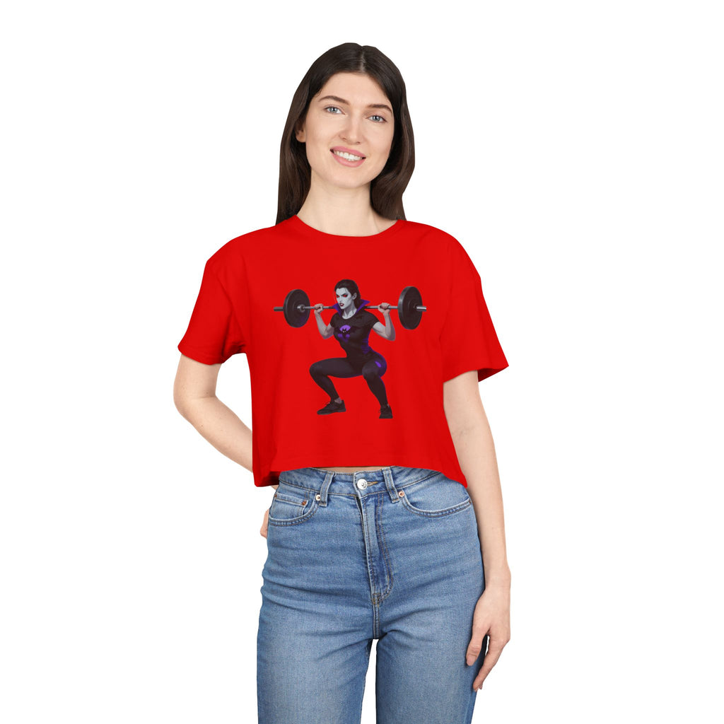 🔥💪Kronex Fit Train Like a Queen Crop Tee – Women's Gym Top🔥💯