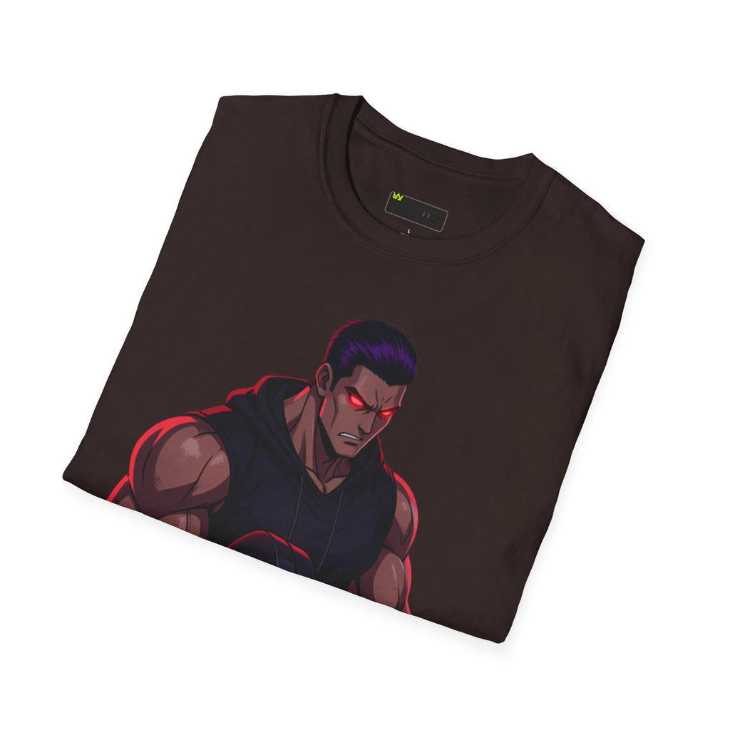🥵💪💯Beast Mode Anime Gym Tee – Dark Warrior Muscle Shirt💯🔥