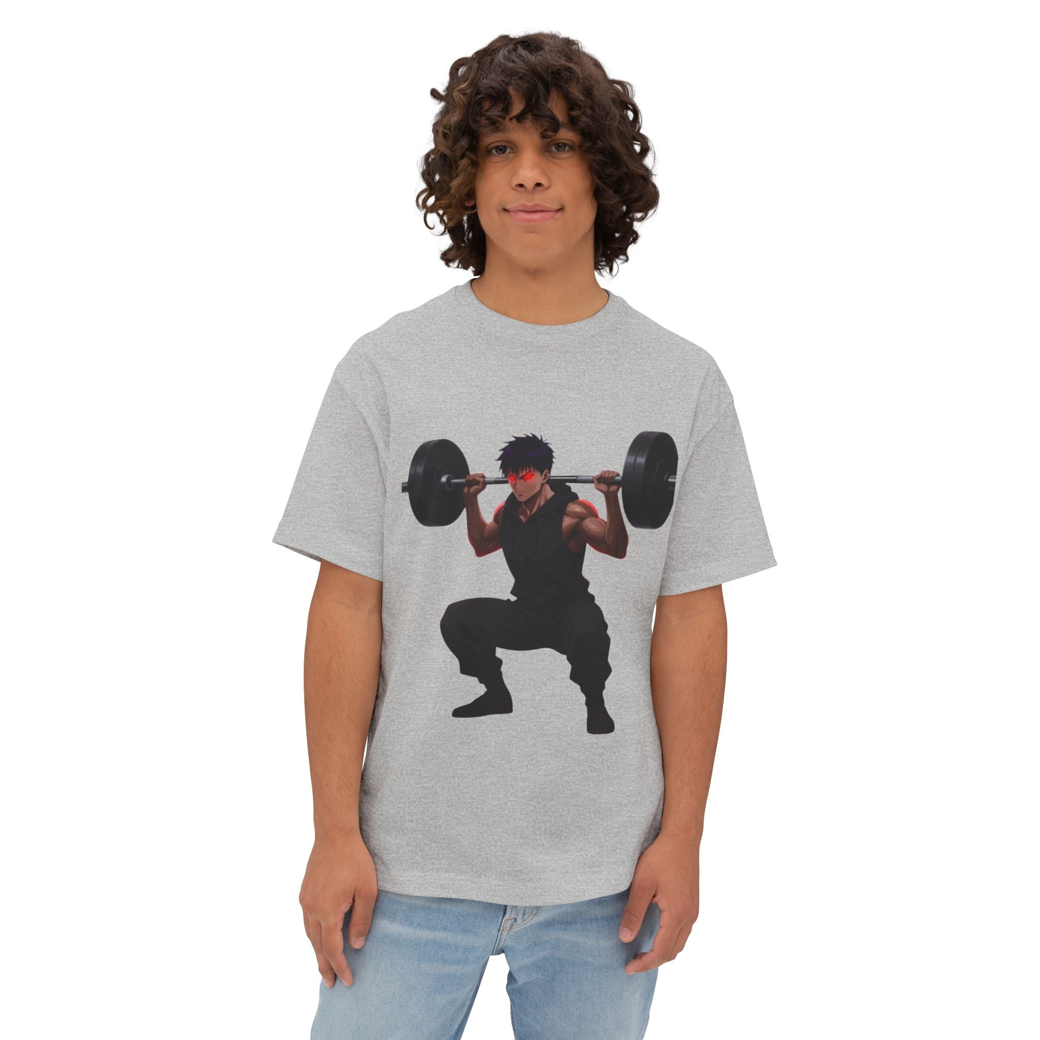 🔥💪Relentless by Choice Boxy Tee — Weightlifting Squat Graphic🥵🔥