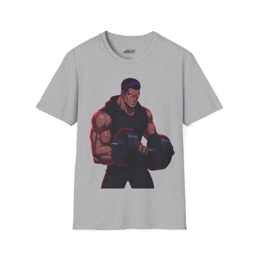 🥵💪💯Beast Mode Anime Gym Tee – Dark Warrior Muscle Shirt💯🔥
