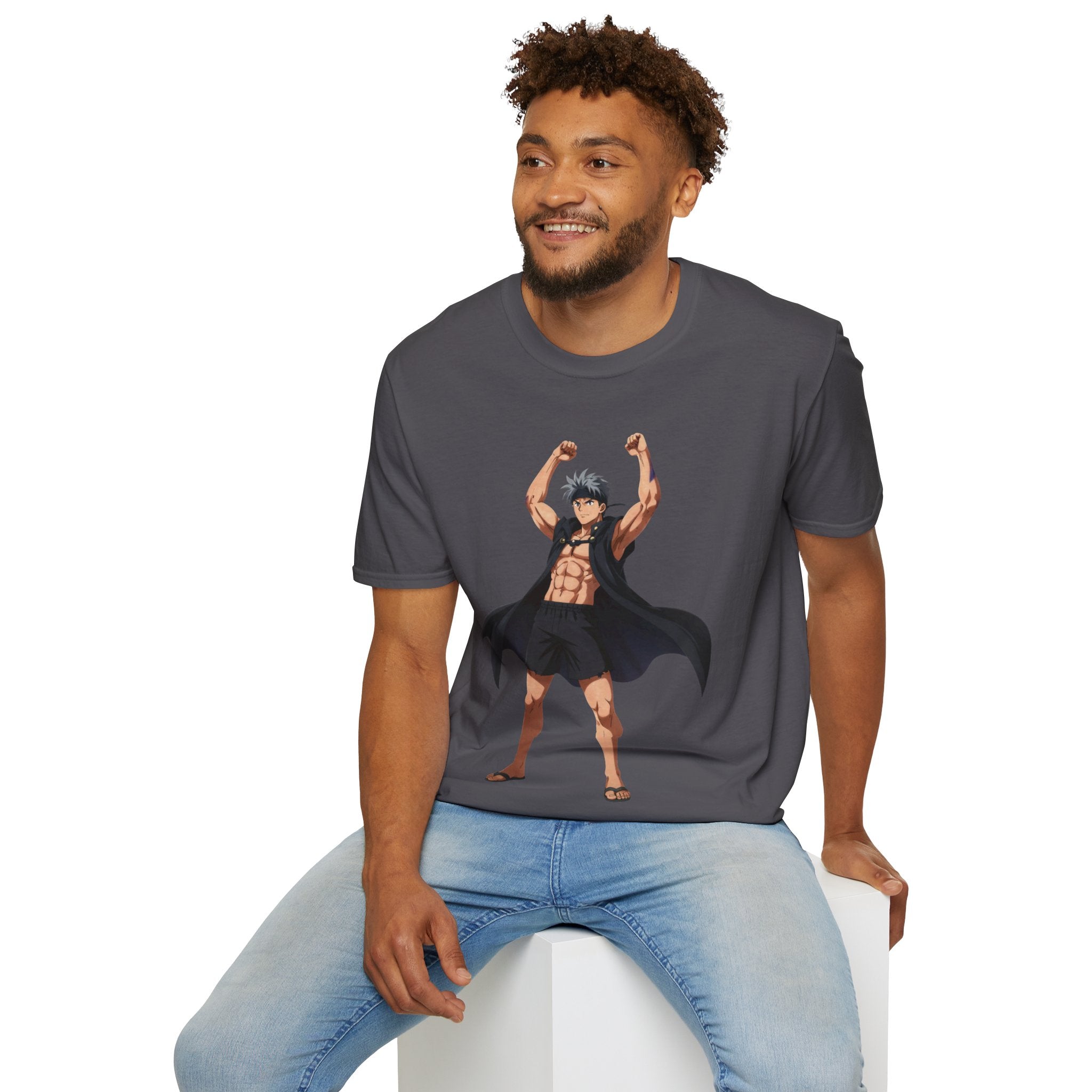 🥵🔥Kronex Fit Muscular Hero Tee – Anime Gym Graphic Shirt🔥💪