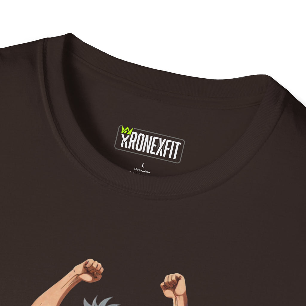🥵🔥Kronex Fit Muscular Hero Tee – Anime Gym Graphic Shirt🔥💪