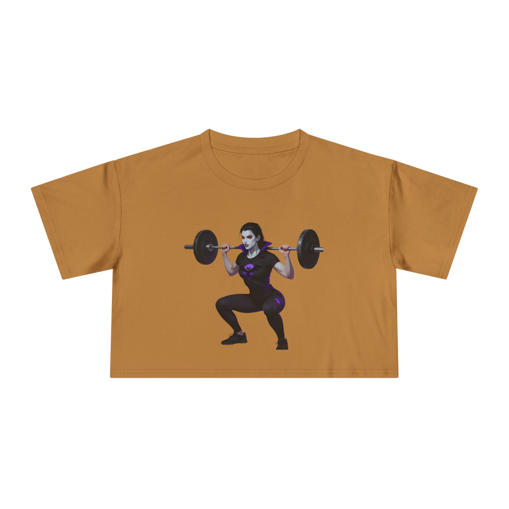 🔥💪Kronex Fit Train Like a Queen Crop Tee – Women's Gym Top🔥💯