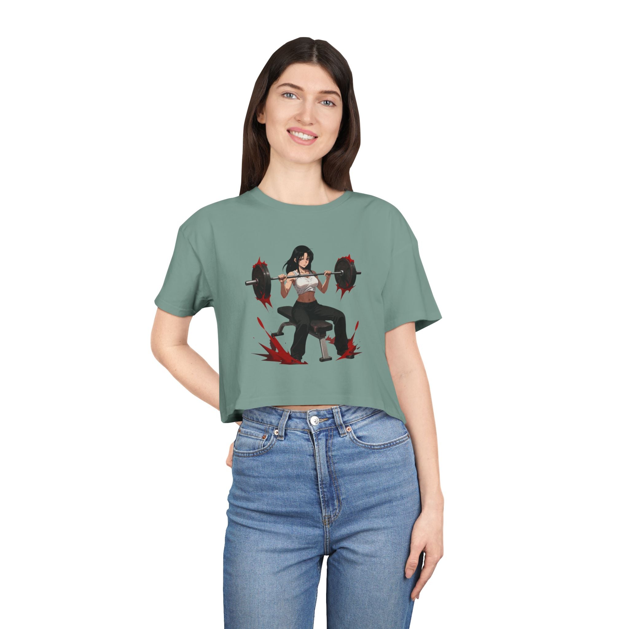 💪🔥Kronex Fit Fitness Is My Lifestyle Crop Tee – Women's Gym Top😍🥵🔥
