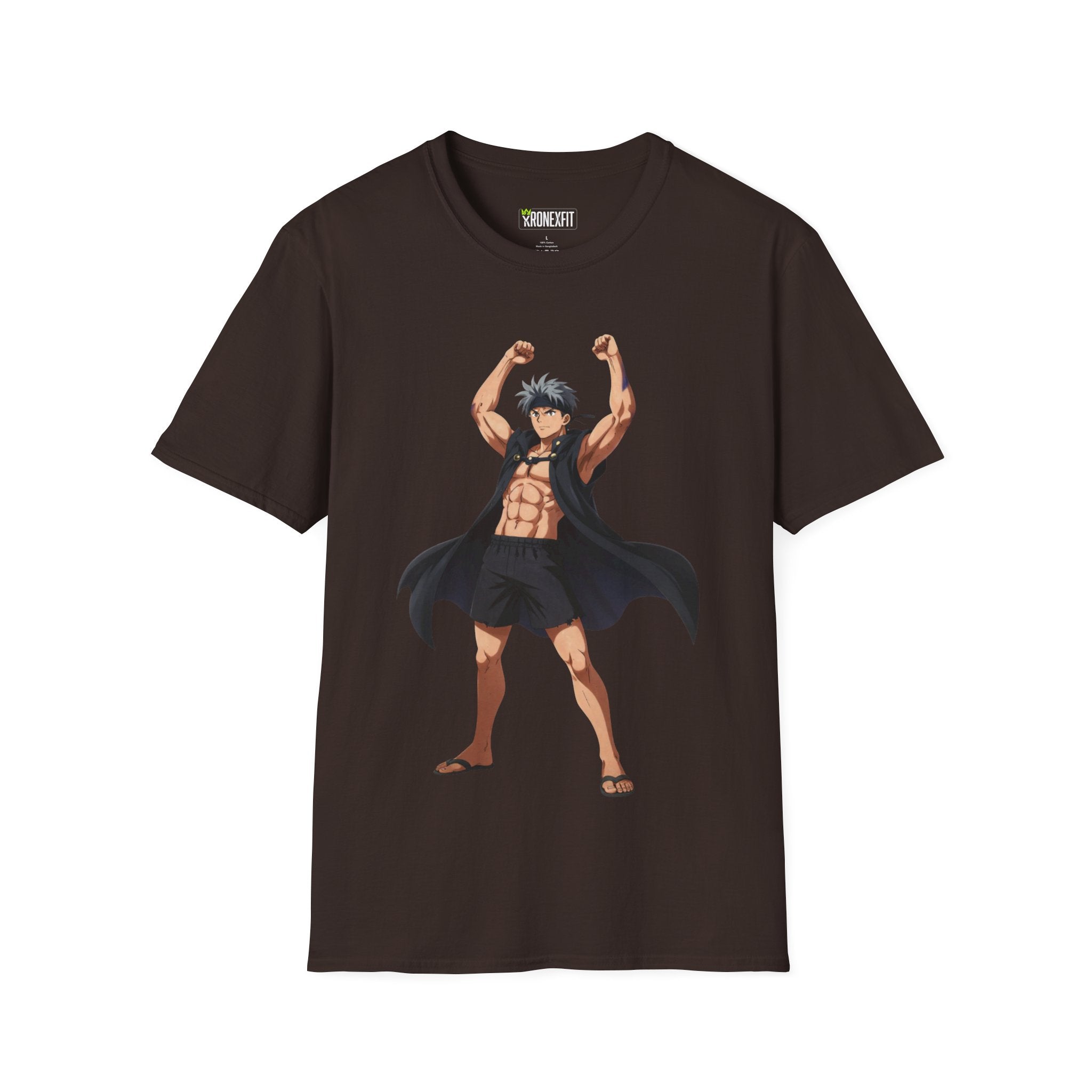 🥵🔥Kronex Fit Muscular Hero Tee – Anime Gym Graphic Shirt🔥💪