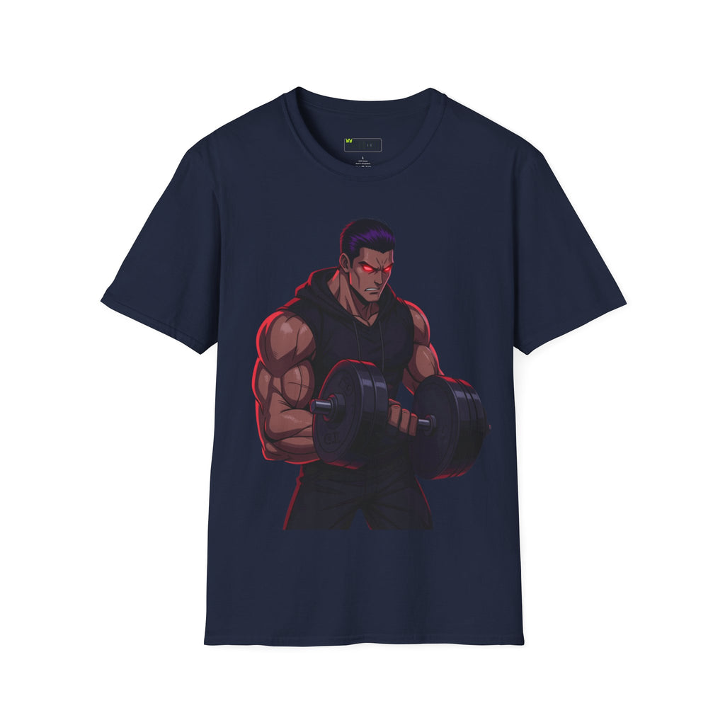 🥵💪💯Beast Mode Anime Gym Tee – Dark Warrior Muscle Shirt💯🔥