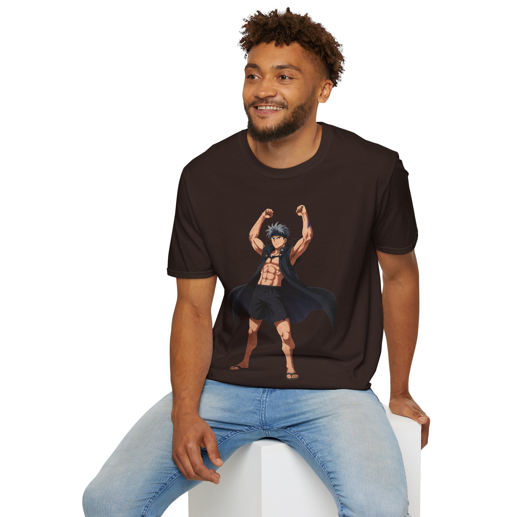 🥵🔥Kronex Fit Muscular Hero Tee – Anime Gym Graphic Shirt🔥💪