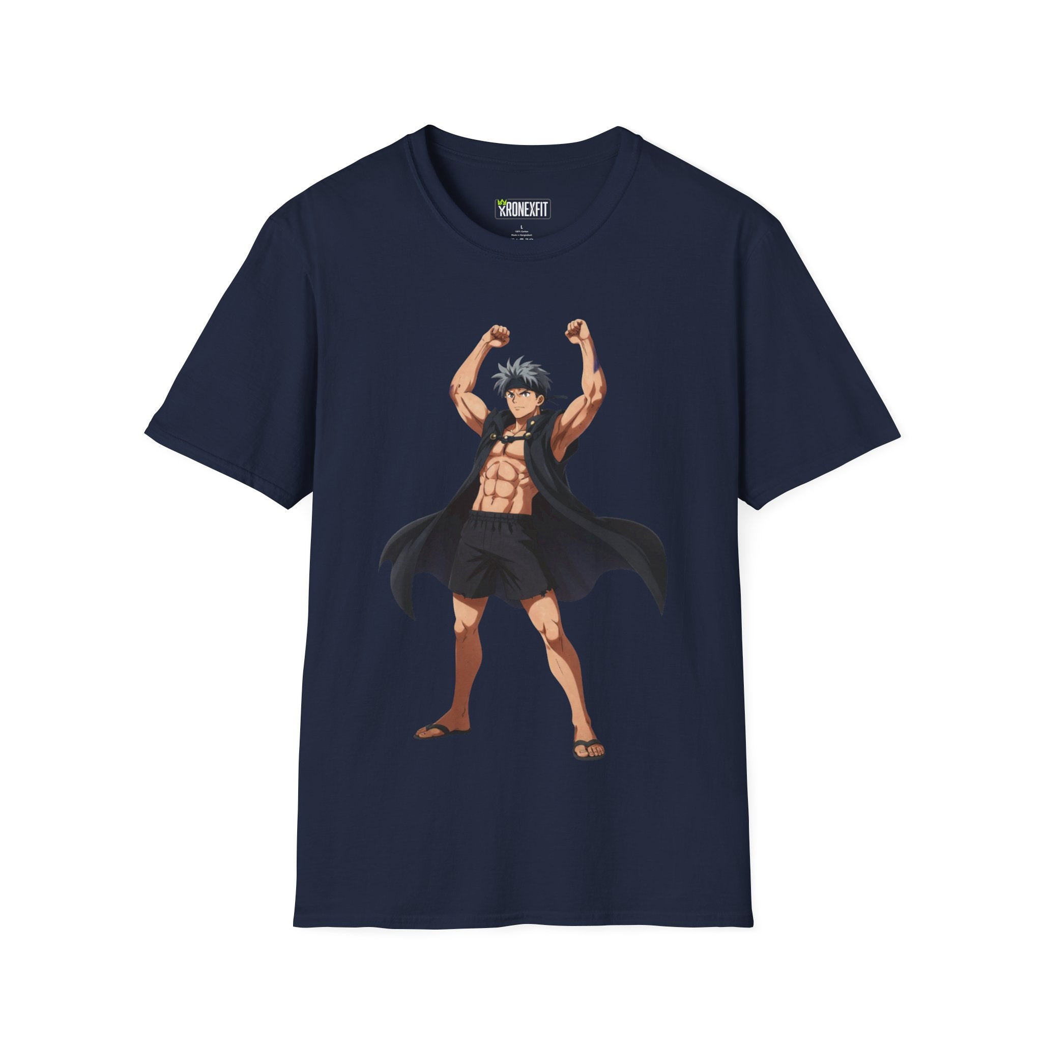 🥵🔥Kronex Fit Muscular Hero Tee – Anime Gym Graphic Shirt🔥💪