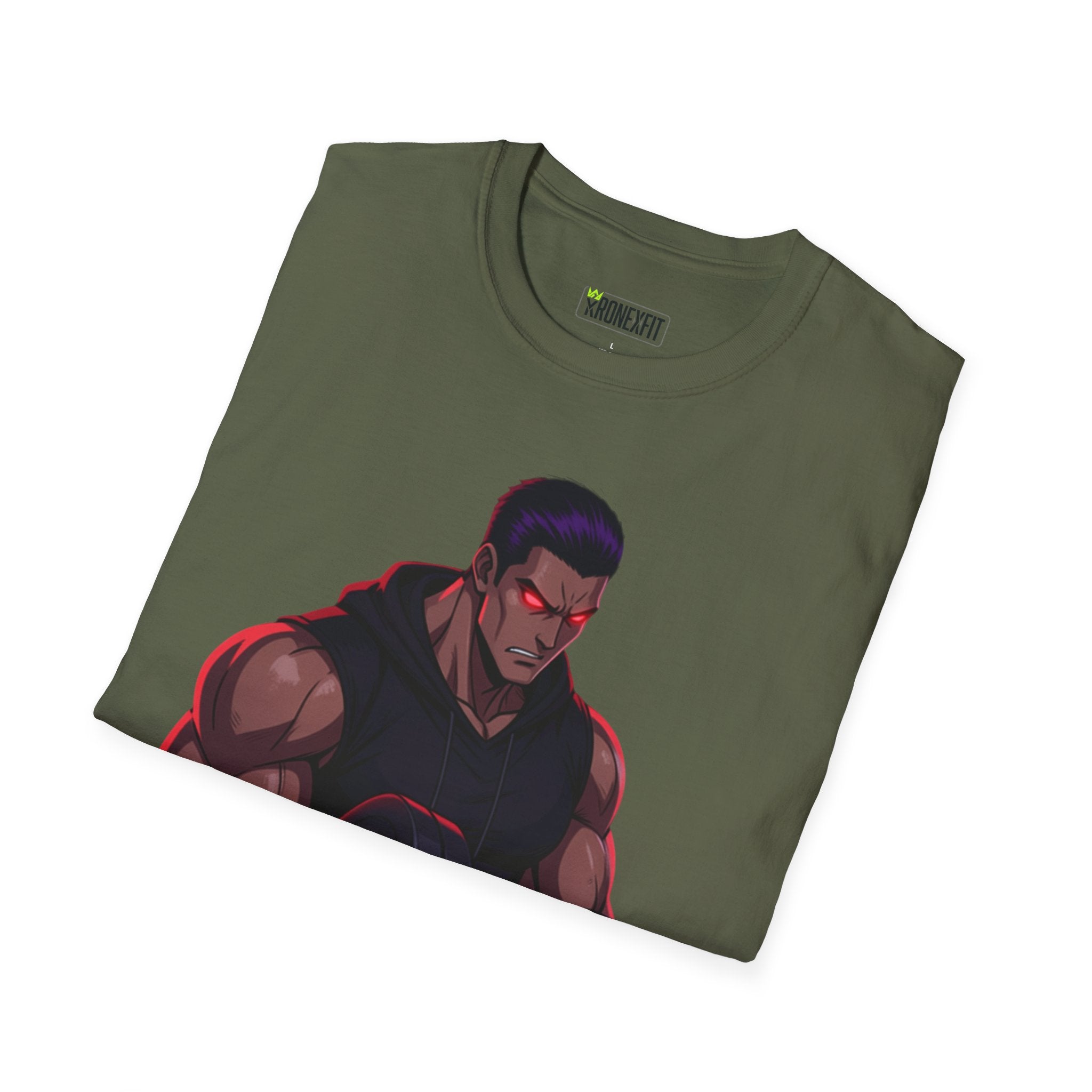 🥵💪💯Beast Mode Anime Gym Tee – Dark Warrior Muscle Shirt💯🔥
