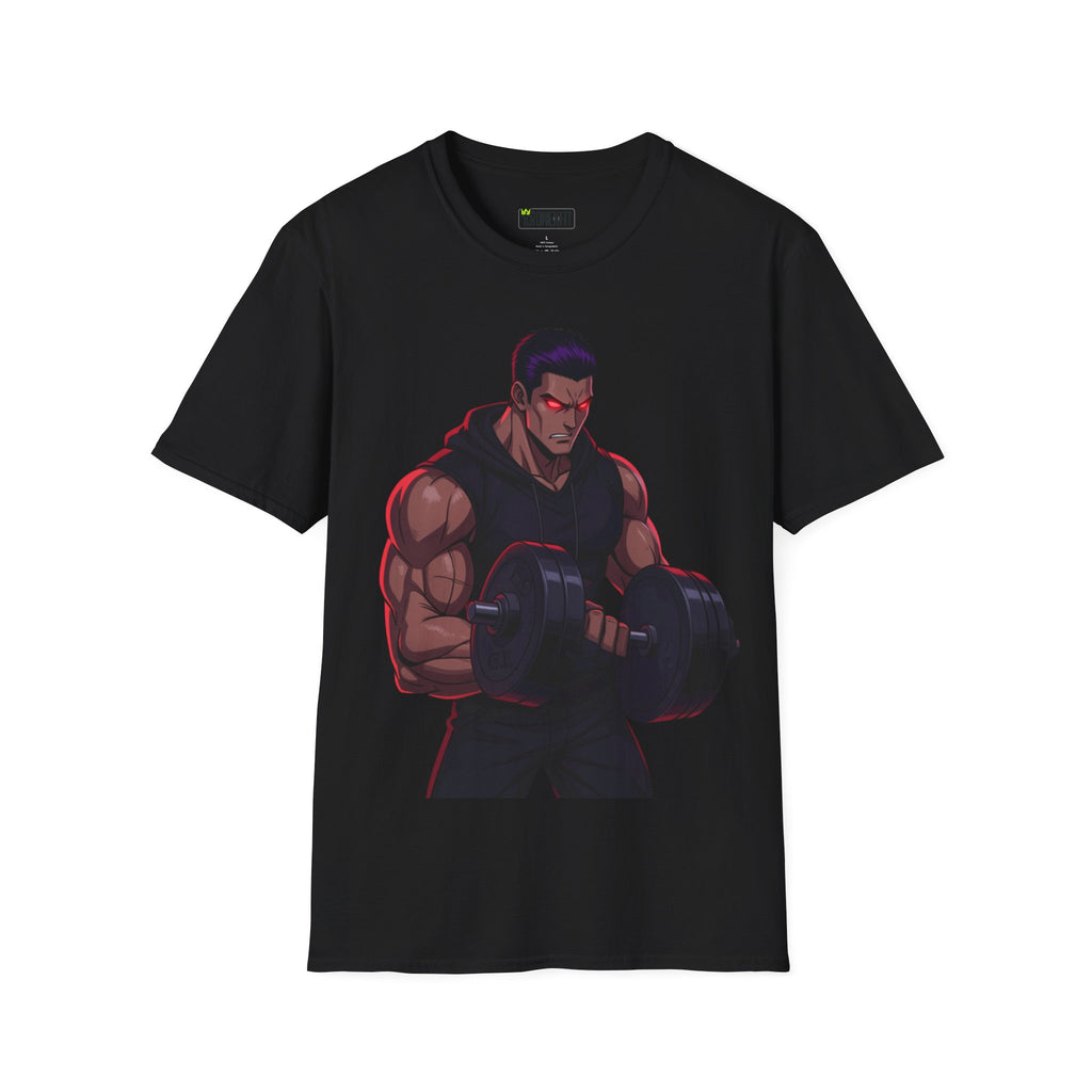 🥵💪💯Beast Mode Anime Gym Tee – Dark Warrior Muscle Shirt💯🔥