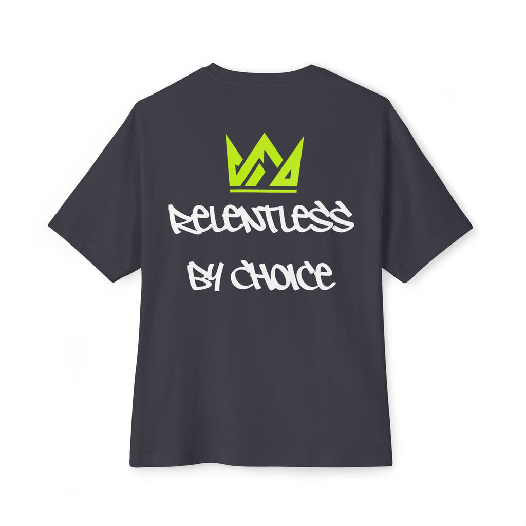 🔥💪Relentless by Choice Boxy Tee — Weightlifting Squat Graphic🥵🔥
