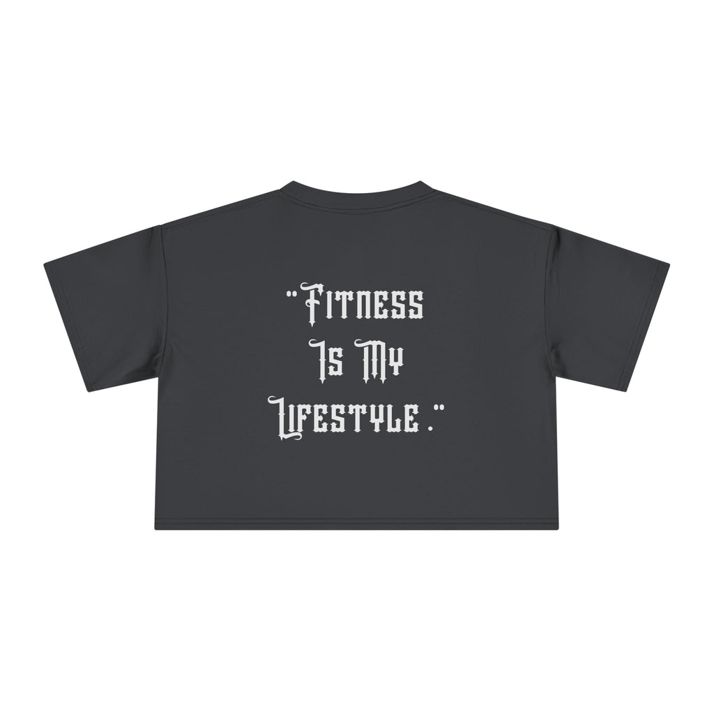 💪🔥Kronex Fit Fitness Is My Lifestyle Crop Tee – Women's Gym Top😍🥵🔥